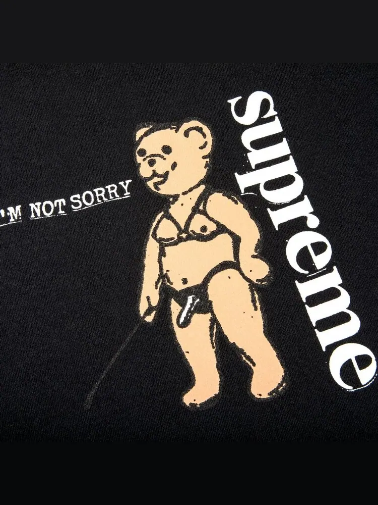 Футболка Supreme Not Sorry Tee 'Black' — изображение 2 из 2, черный