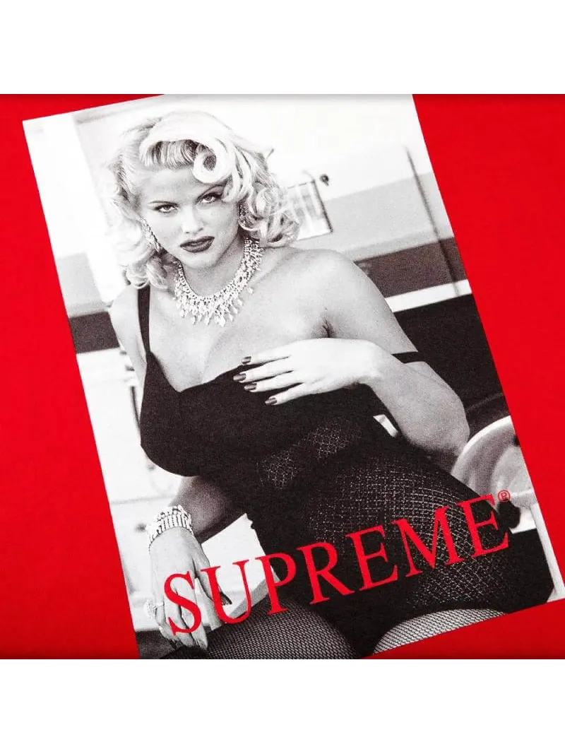 Футболка Supreme Anna Nicole Smith — изображение 2 из 2, красный