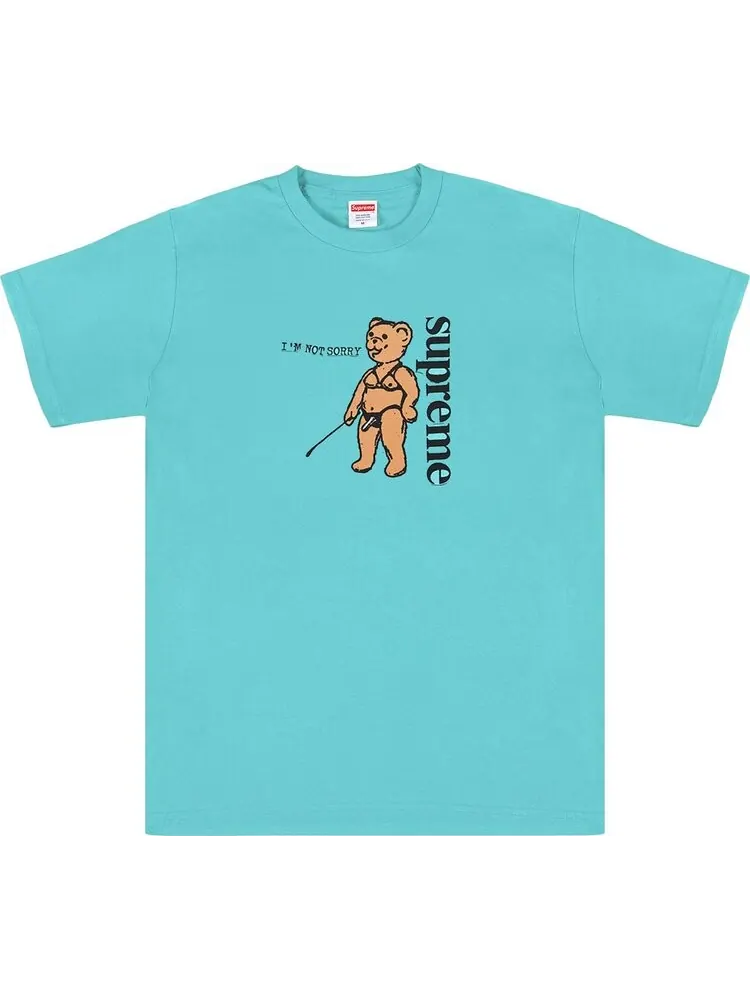 Футболка Supreme Not Sorry Tee 'Light Teal' — изображение 1 из 1, бирюзовый