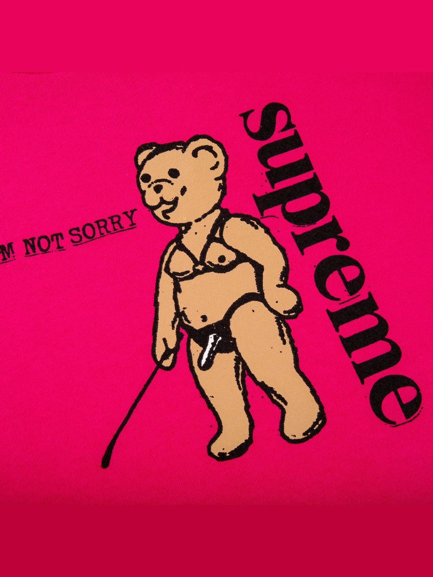 Футболка Supreme Not Sorry — изображение 2 из 2, розовый