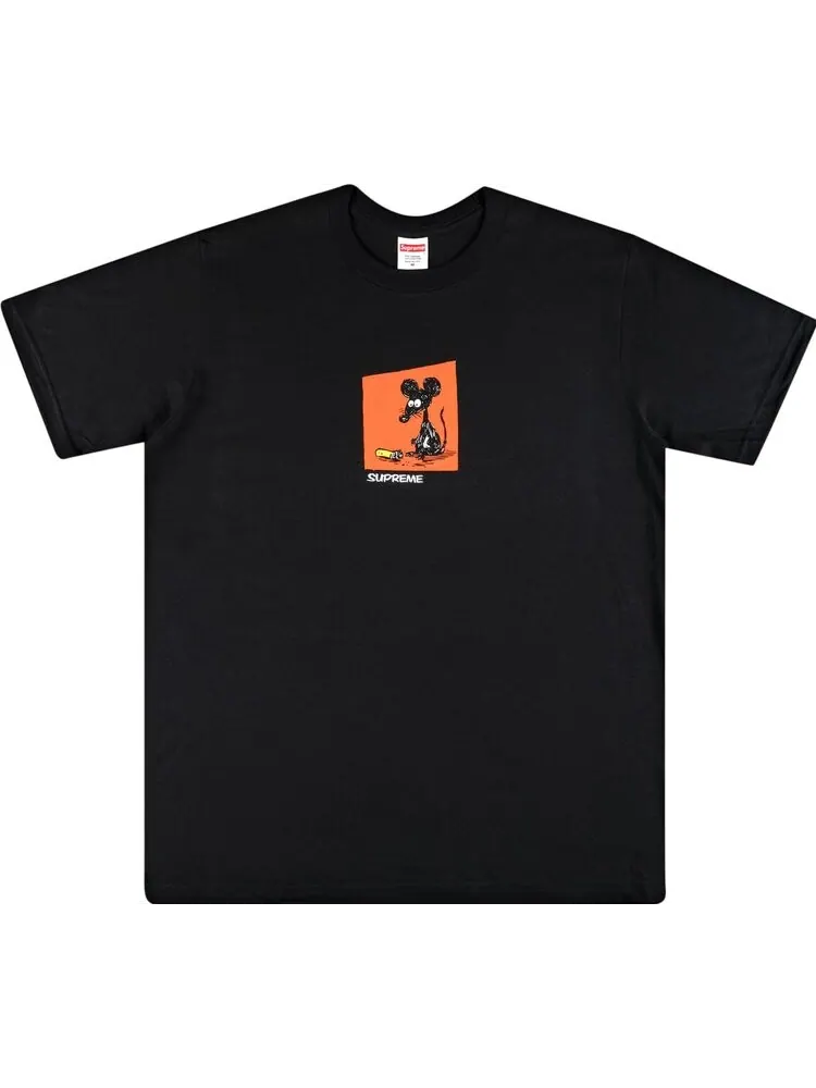 Футболка Supreme Mouse Tee 'Black' — изображение 1 из 2, черный