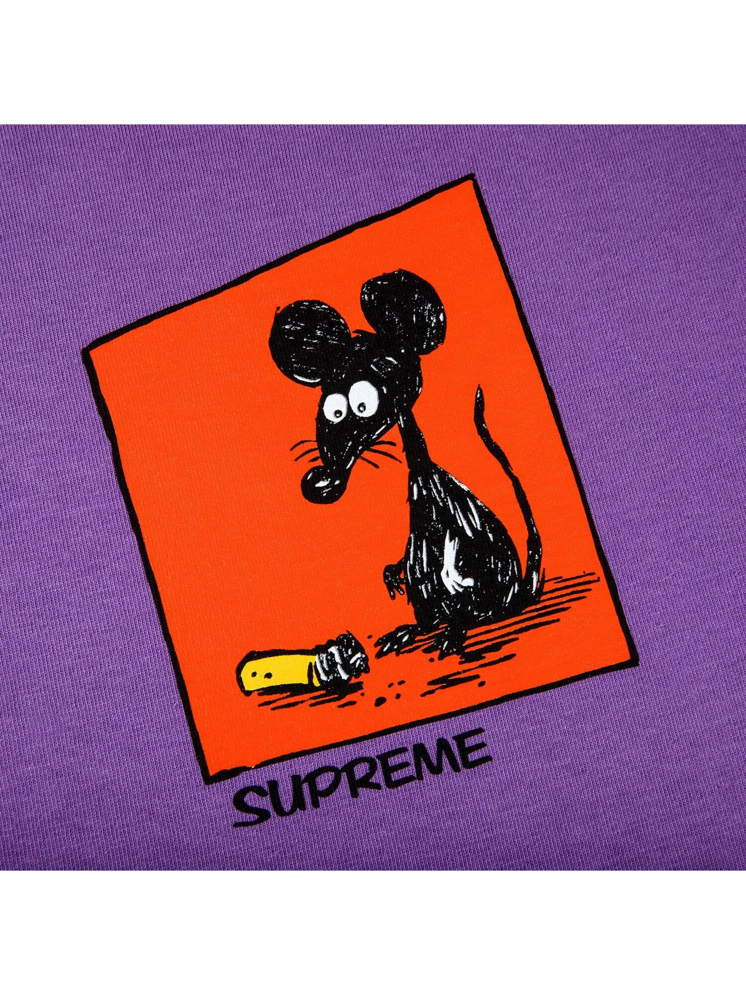Футболка Supreme Mouse — изображение 2 из 2, фиолетовый