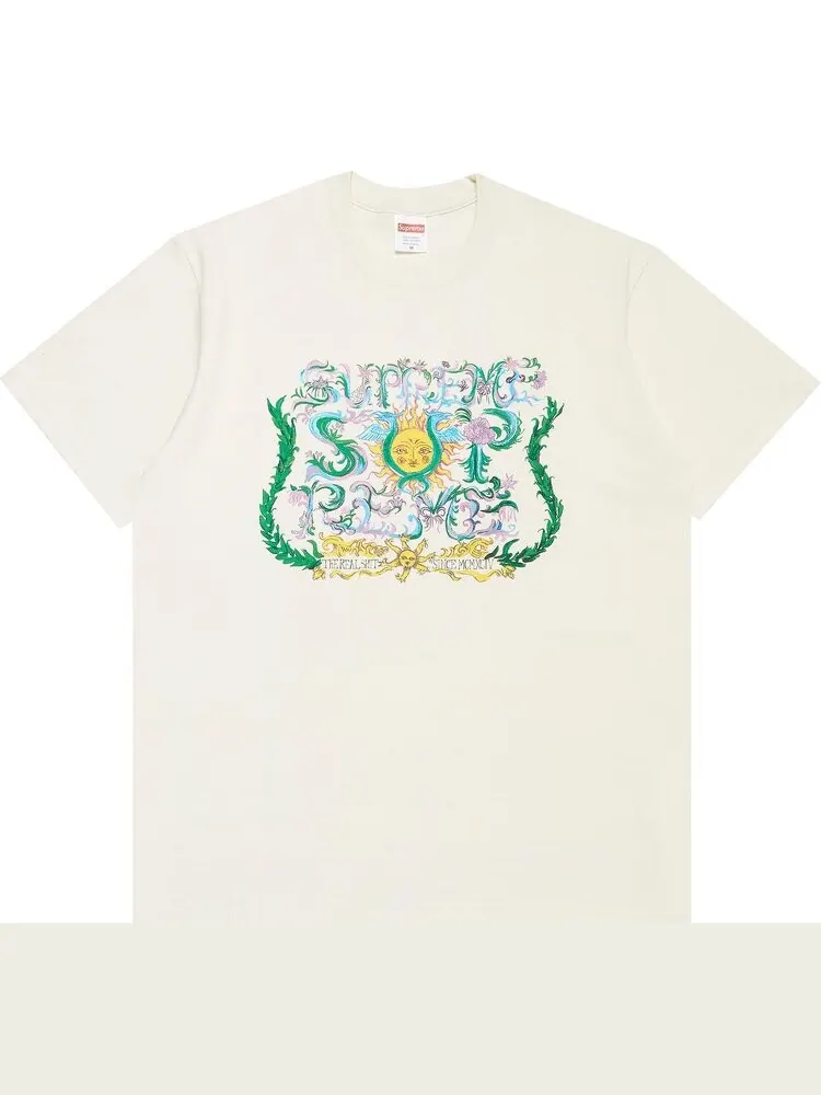 Футболка Supreme Crest Tee 'Natural' — изображение 1 из 3, бежевый