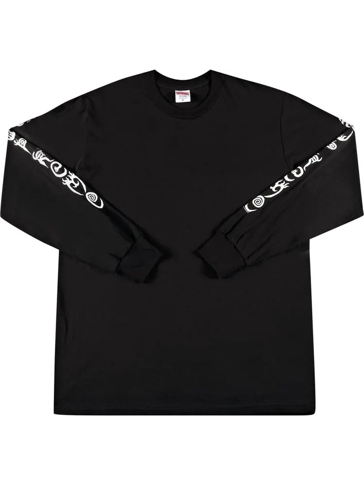 Лонгслив Supreme Clayton Patterson Long-Sleeve Tee 'Black' — изображение 1 из 3, черный