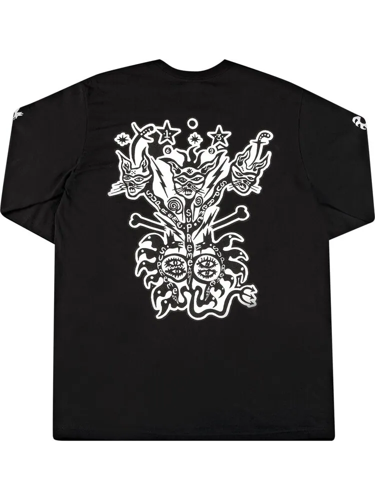 Лонгслив Supreme Clayton Patterson Long-Sleeve Tee 'Black' — изображение 2 из 3, черный