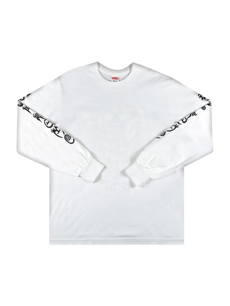 Лонгслив Supreme Clayton Patterson Long-Sleeve Tee 'White' — изображение 1 из 3, белый