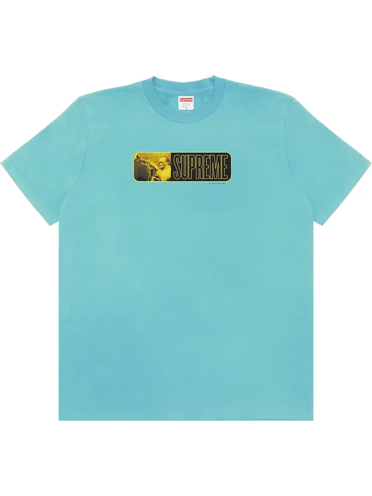 Футболка Supreme Miles Davis Tee 'Light Teal' — изображение 1 из 1, бирюзовый