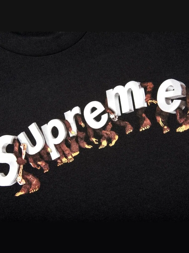 Футболка Supreme Apes Tee 'Black' — изображение 2 из 2, черный