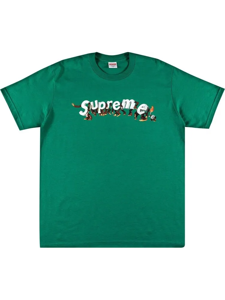 Футболка Supreme Apes Tee 'Light Pine' — изображение 1 из 2, зеленый