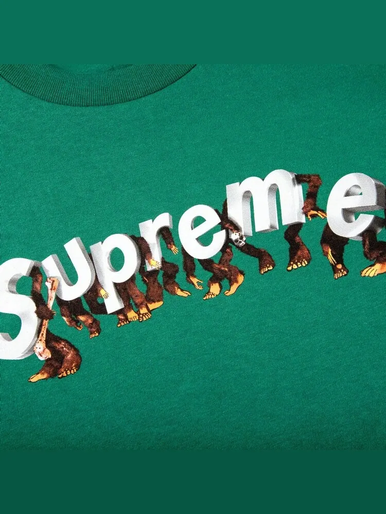 Футболка Supreme Apes Tee 'Light Pine' — изображение 2 из 2, зеленый