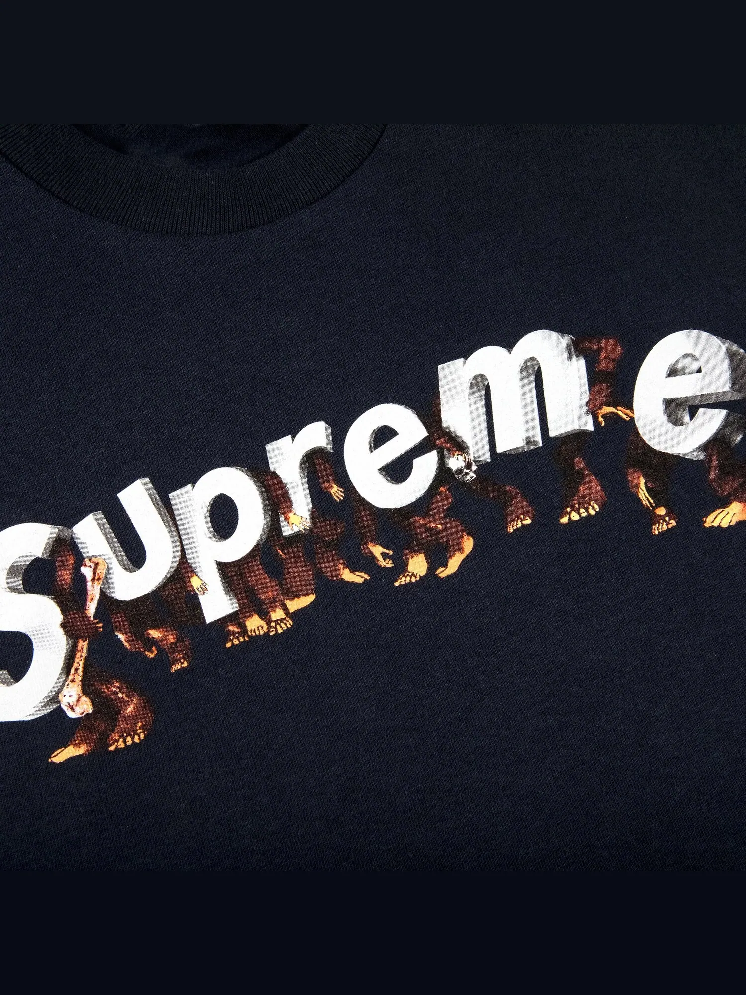 Футболка Supreme Apes темно-синего цвета — изображение 2 из 2