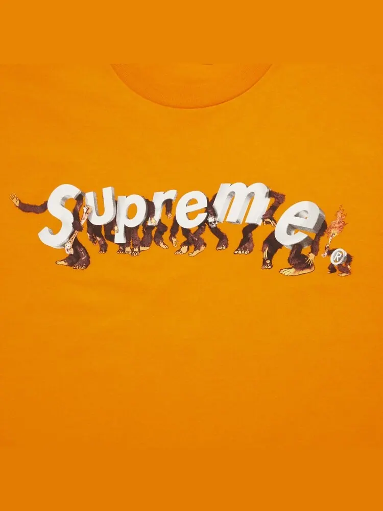 Футболка Supreme Apes Tee 'Orange' — изображение 3 из 3, оранжевый