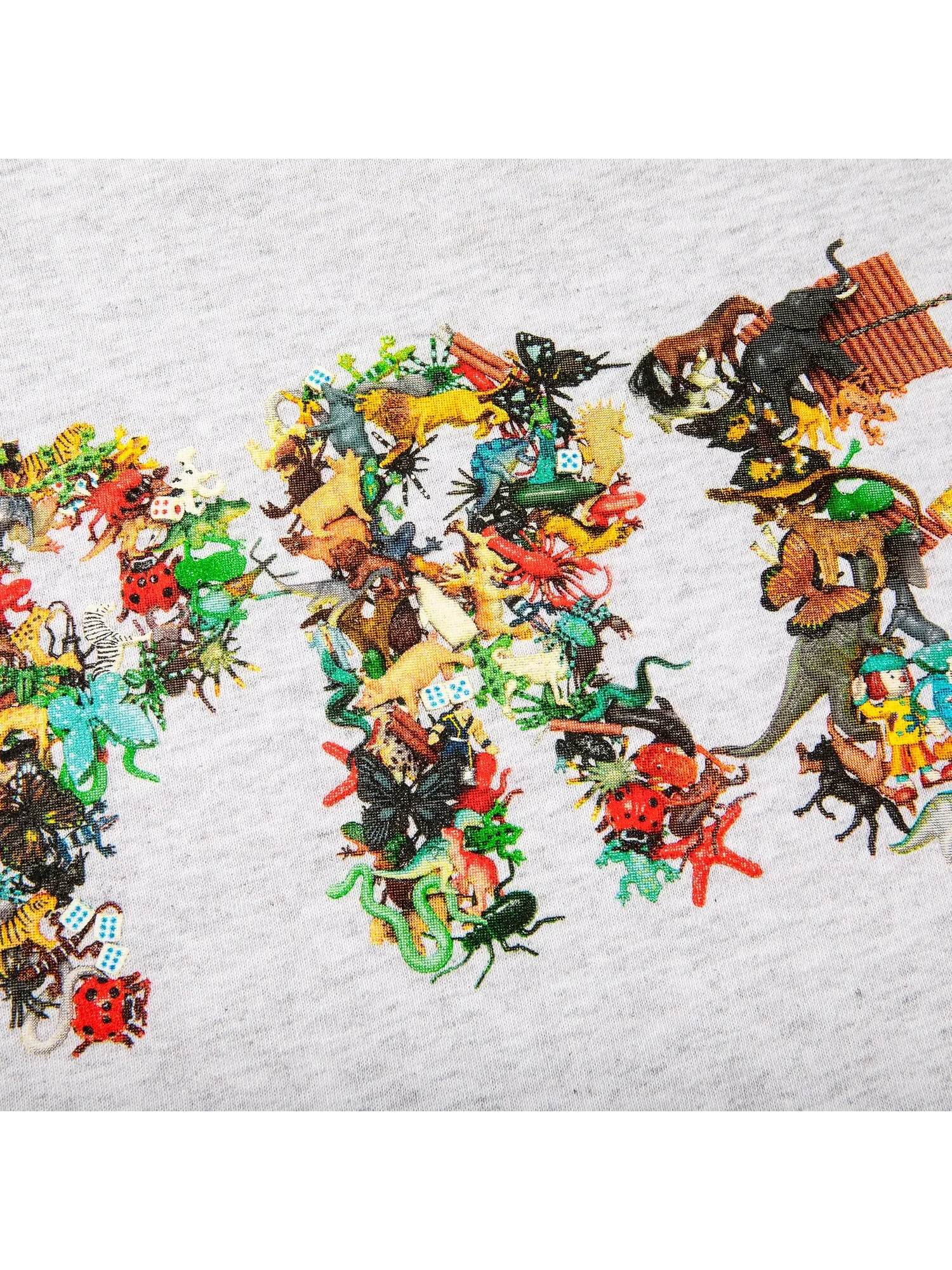 Футболка Supreme Toy Pile, пепельно-серая — изображение 2 из 2
