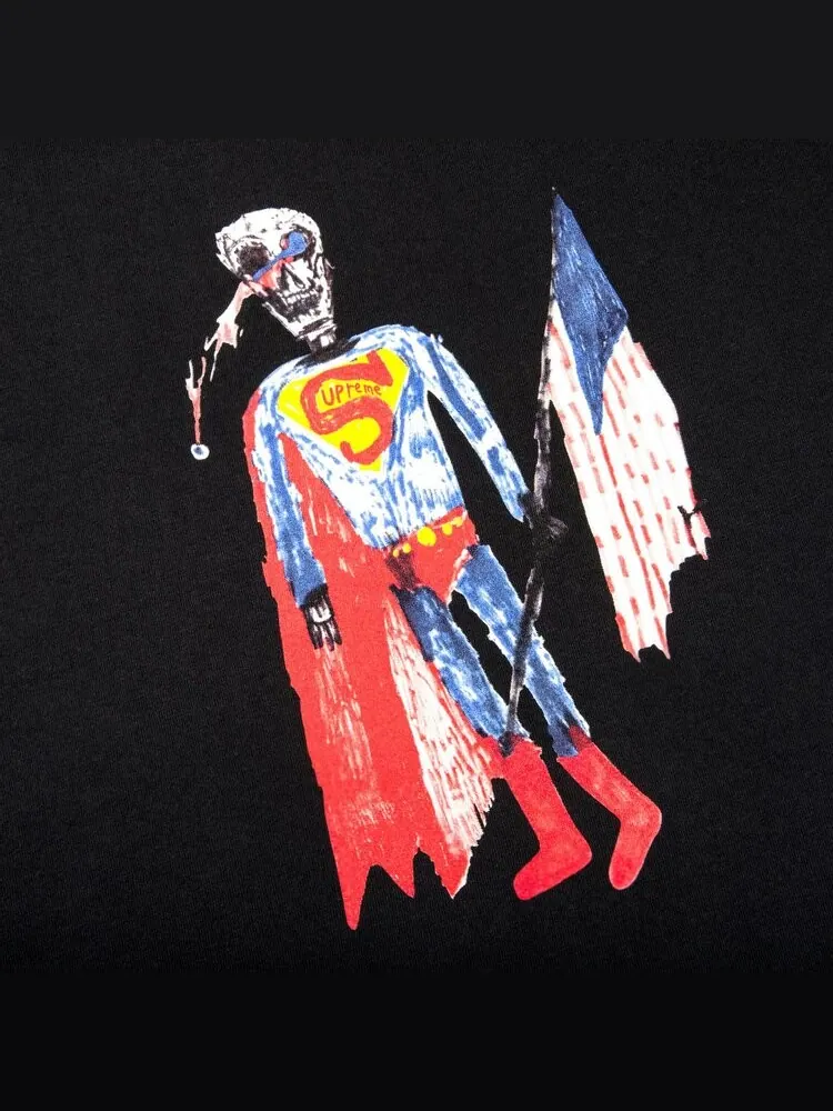 Футболка Supreme Skeleton Tee 'Black' — изображение 2 из 2, черный