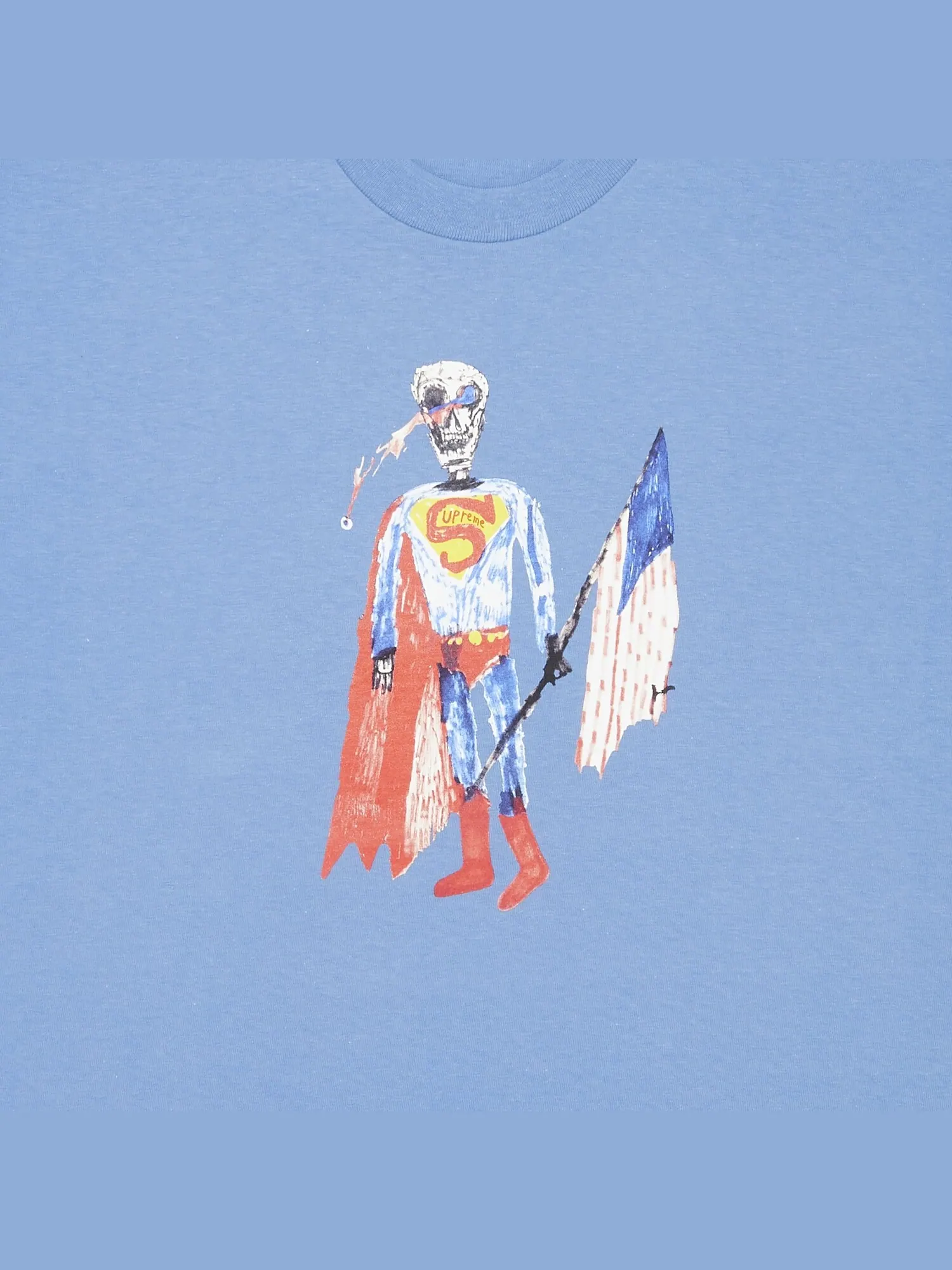 Футболка Supreme Skeleton Dusty Light Royal — изображение 3 из 3