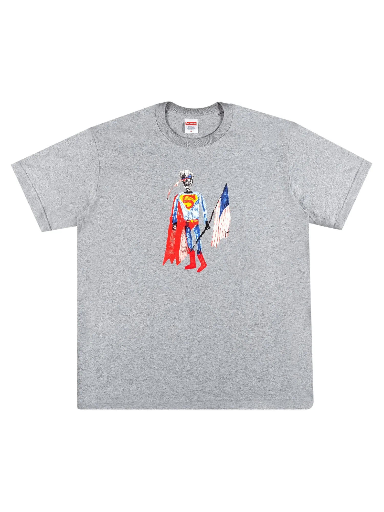 Футболка Supreme Skeleton Heather Grey — изображение 1 из 2