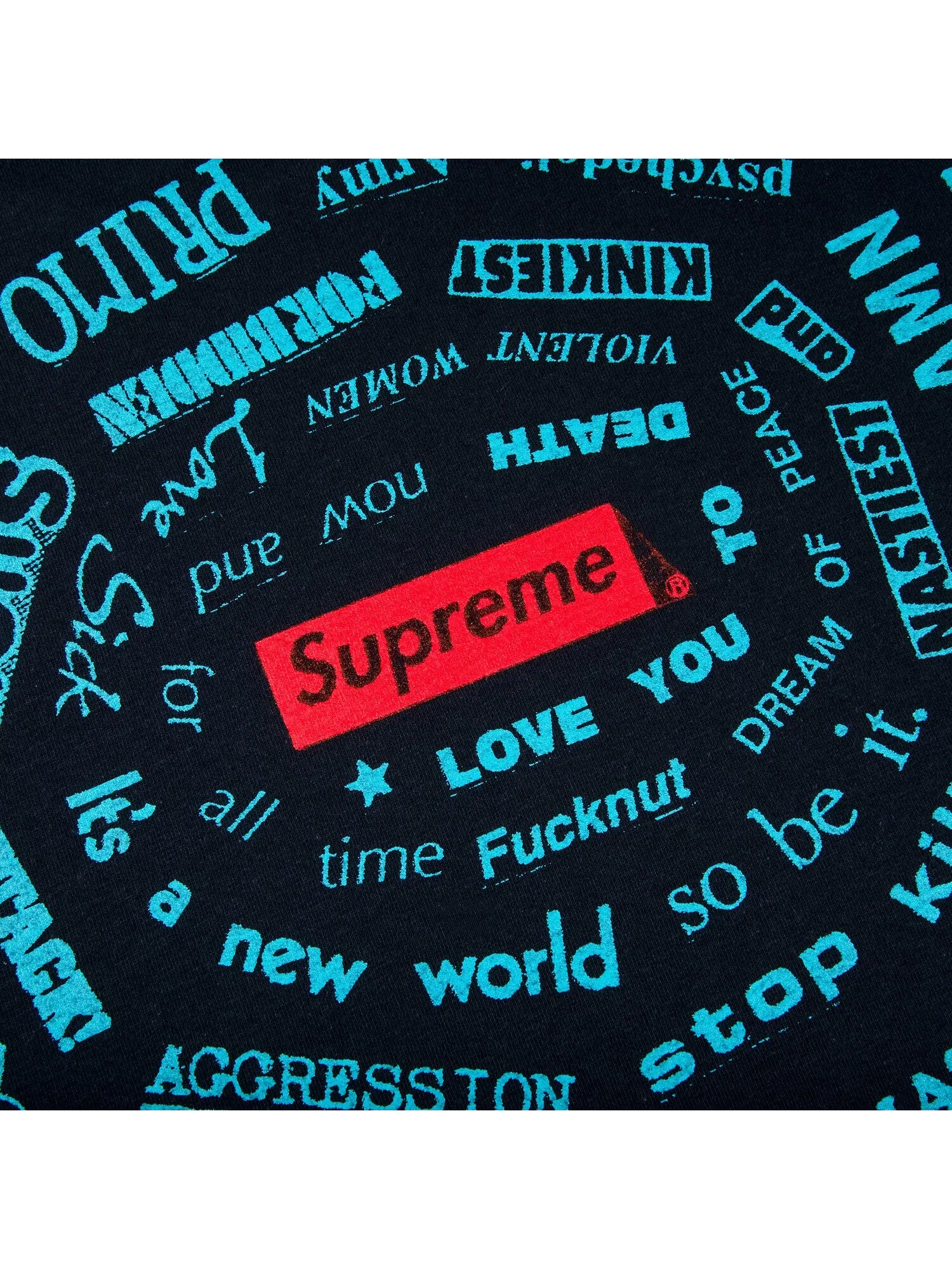 Футболка Supreme Spiral — изображение 3 из 3, синий