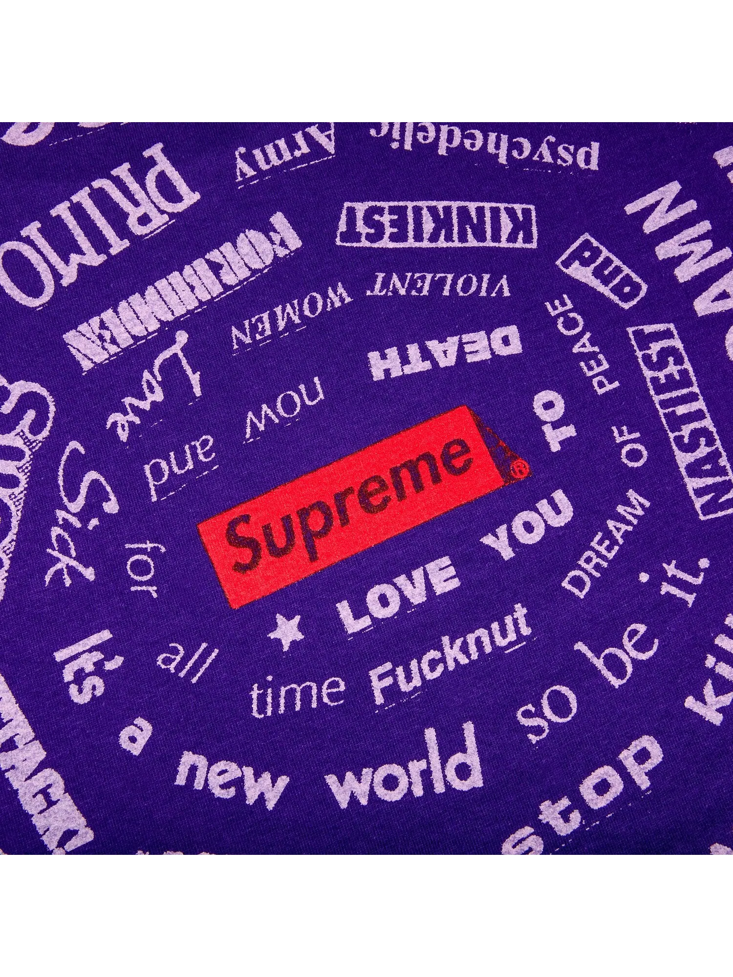 Футболка Supreme Spiral Фиолетовый — изображение 3 из 3