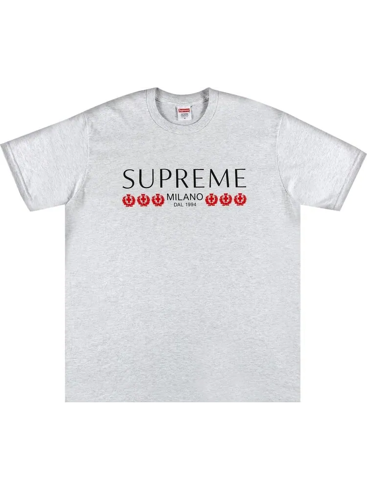 Футболка Supreme Milano Tee 'Ash Grey' — изображение 1 из 2, серый