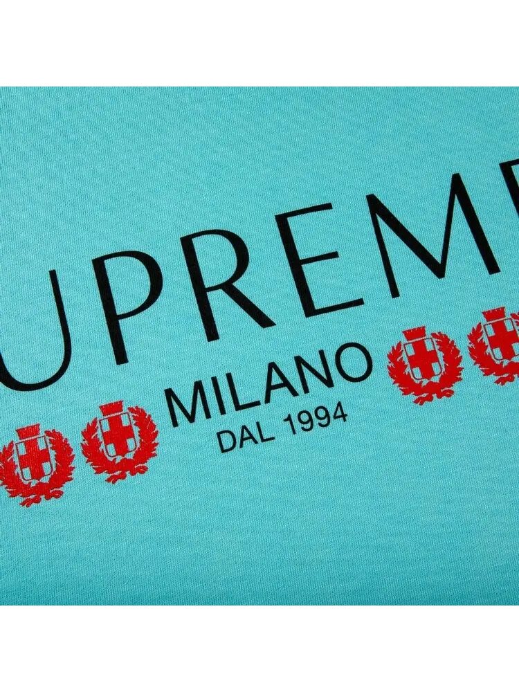 Футболка Supreme Milano Tee 'Light Teal' — изображение 2 из 2, бирюзовый