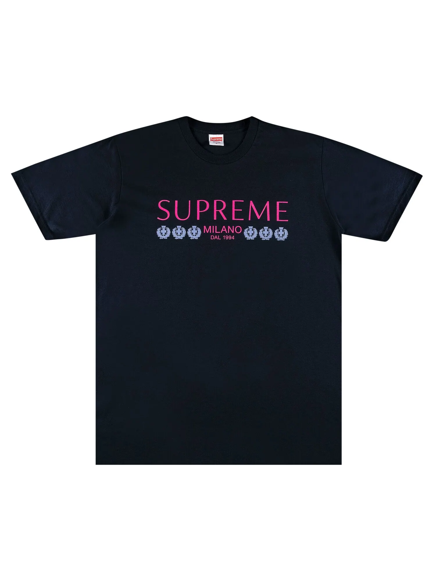 Футболка Supreme Milano темно-синяя — изображение 1 из 2