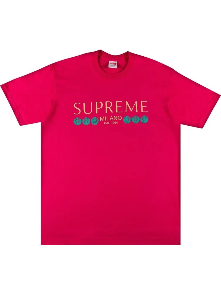 Футболка Supreme Milano Tee 'Pink' — изображение 1 из 2, розовый
