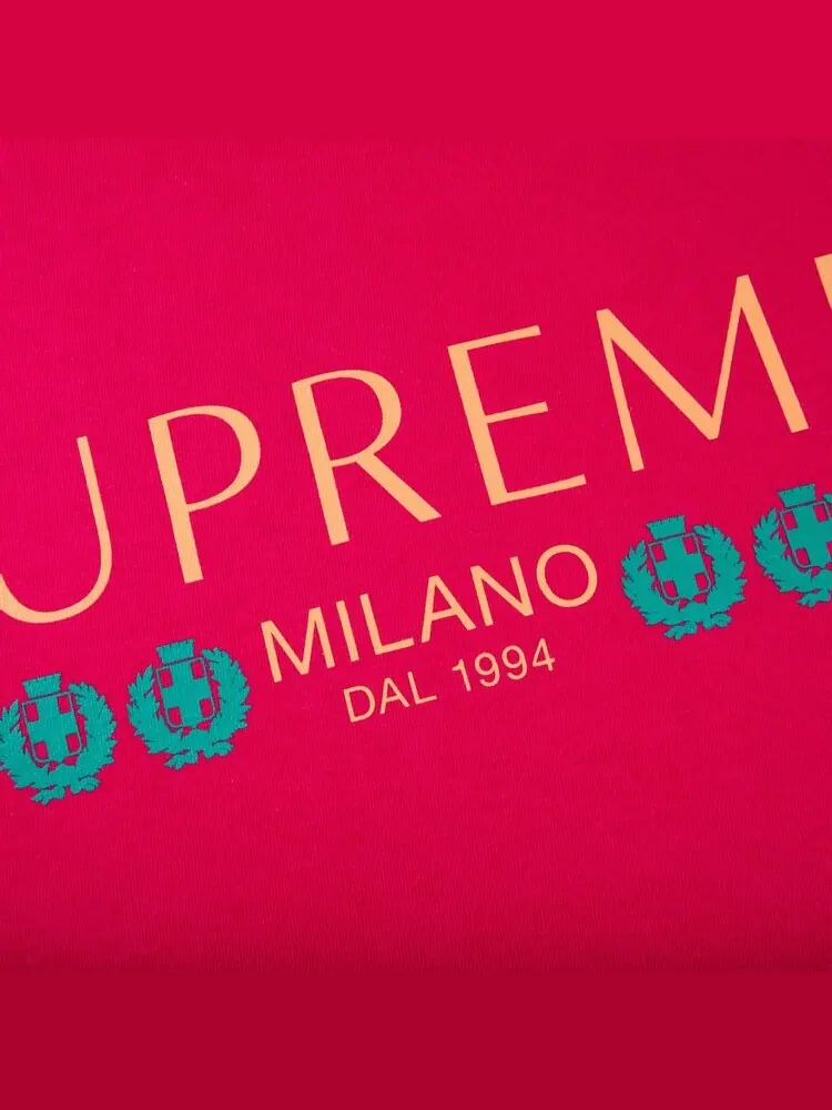 Футболка Supreme Milano Tee 'Pink' — изображение 2 из 2, розовый