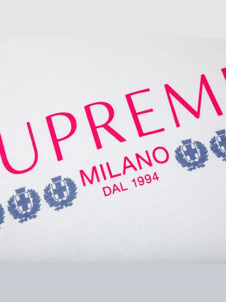 Футболка Supreme Milano Tee 'White' — изображение 2 из 2, белый