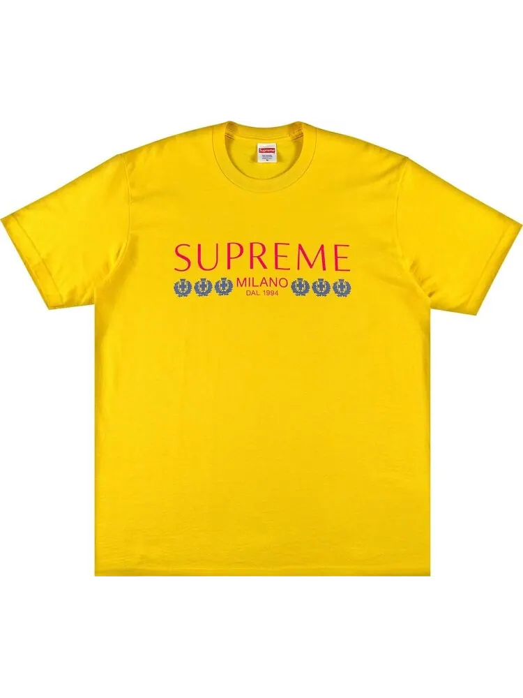 Футболка Supreme Milano Tee 'Yellow' — изображение 1 из 2, желтый