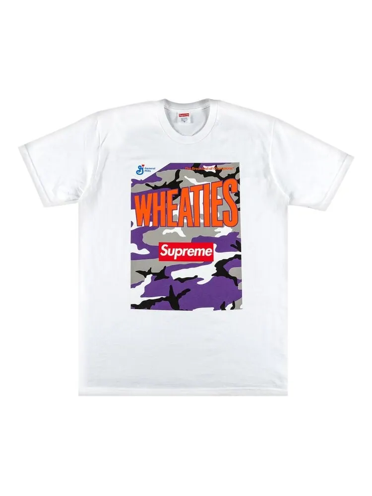 Футболка Supreme x Wheaties Tee 'White' — изображение 1 из 2, белый