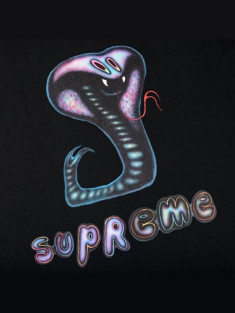 Футболка Supreme Snake Tee 'Black' — изображение 2 из 2, черный