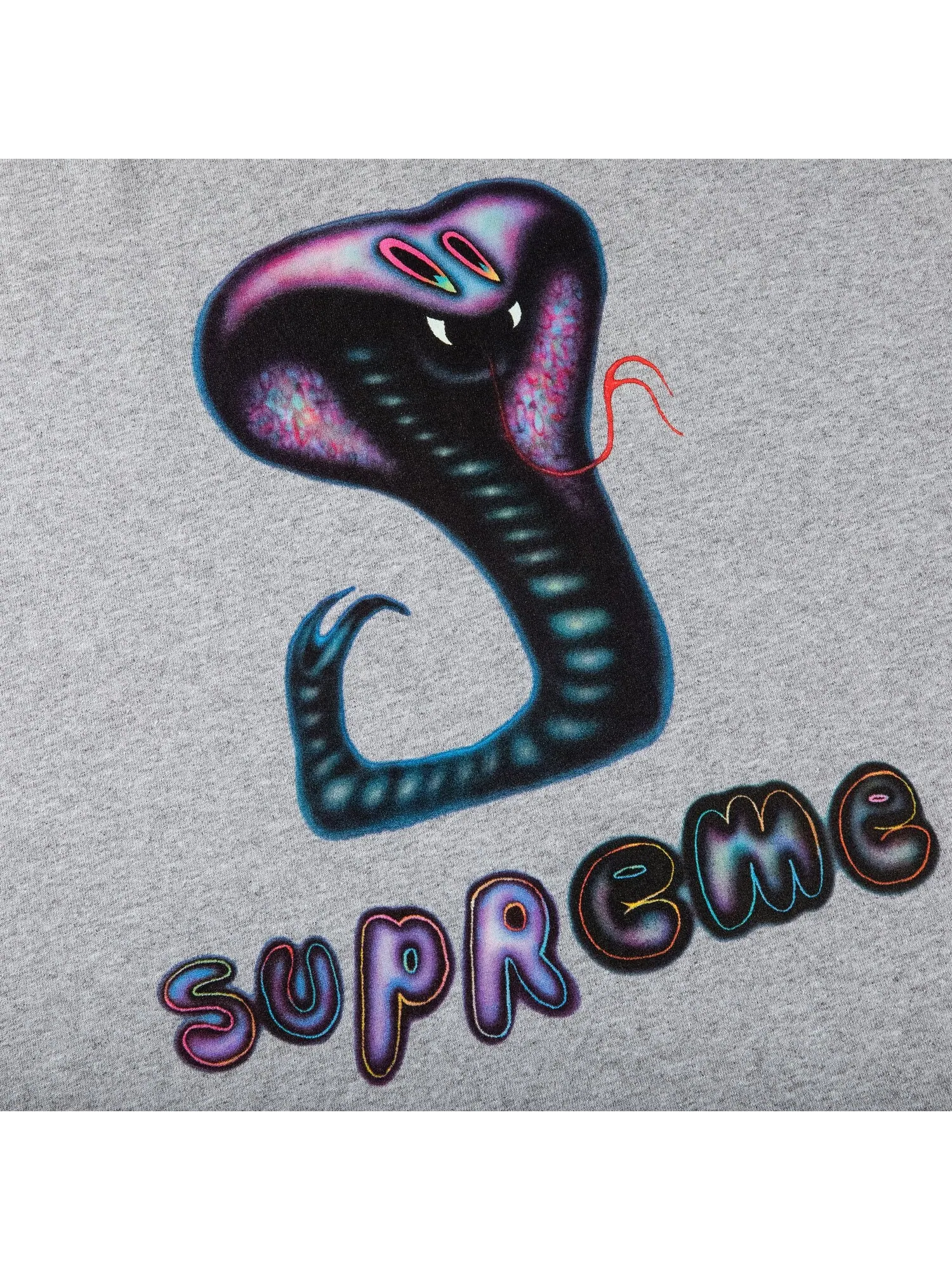 Футболка Supreme Snake Heather Grey — изображение 2 из 2