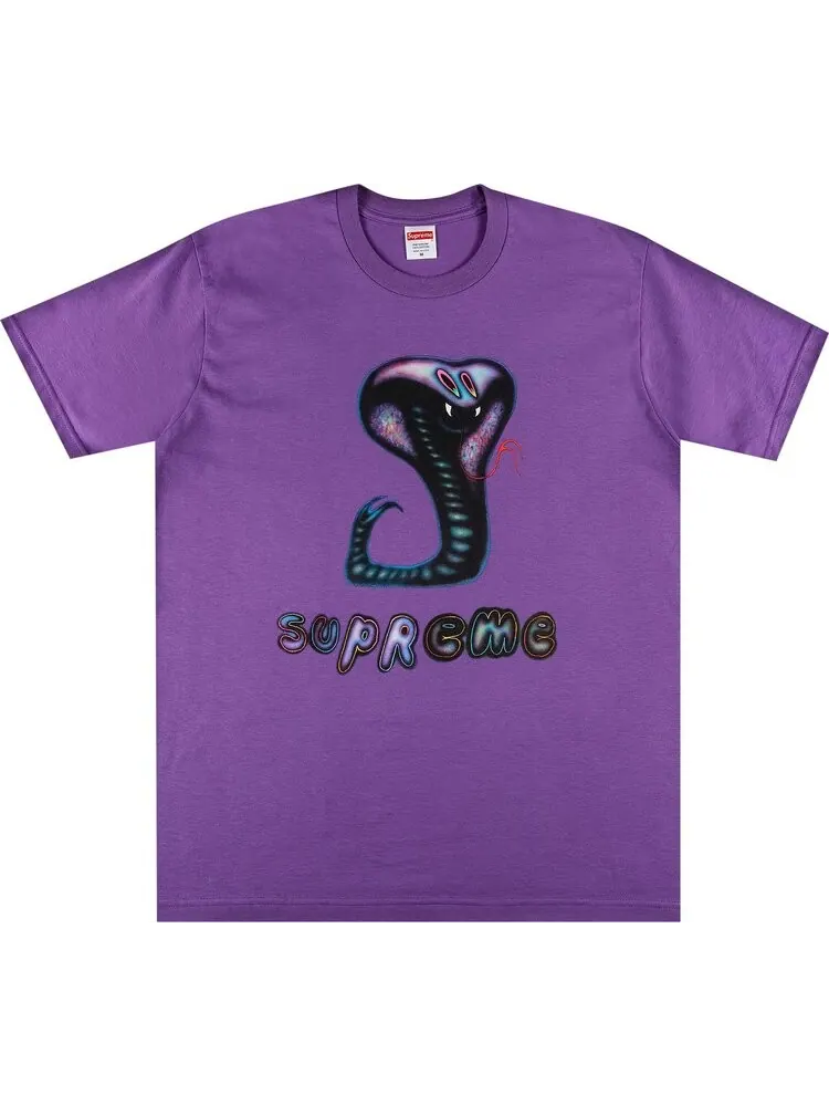 Футболка Supreme Snake Tee 'Purple' — изображение 1 из 2, фиолетовый
