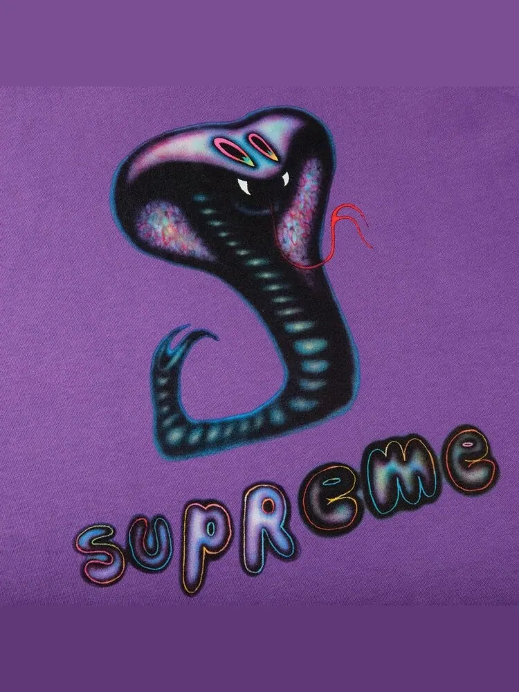 Футболка Supreme Snake Tee 'Purple' — изображение 2 из 2, фиолетовый