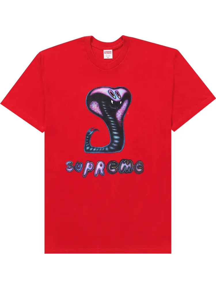 Футболка Supreme Snake Tee 'Red' — изображение 1 из 1, красный
