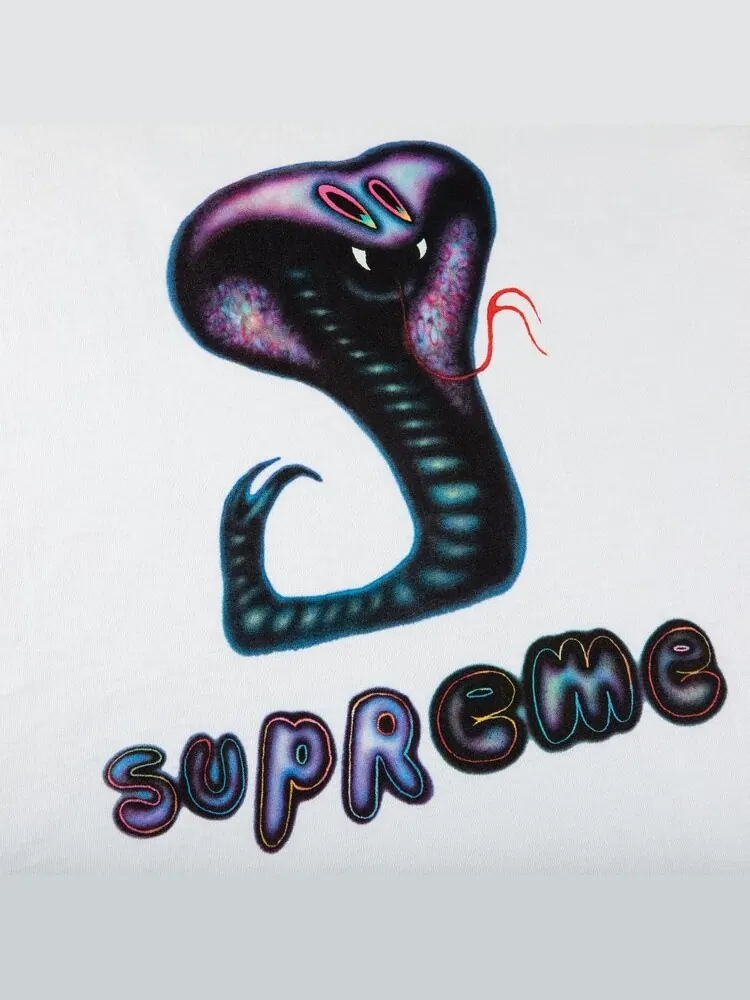 Футболка Supreme Snake Tee 'White' — изображение 2 из 2, белый