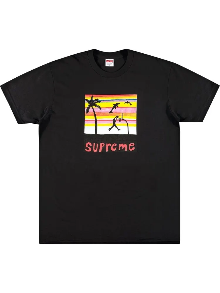 Футболка Supreme Dunk Tee 'Black' — изображение 1 из 2, черный
