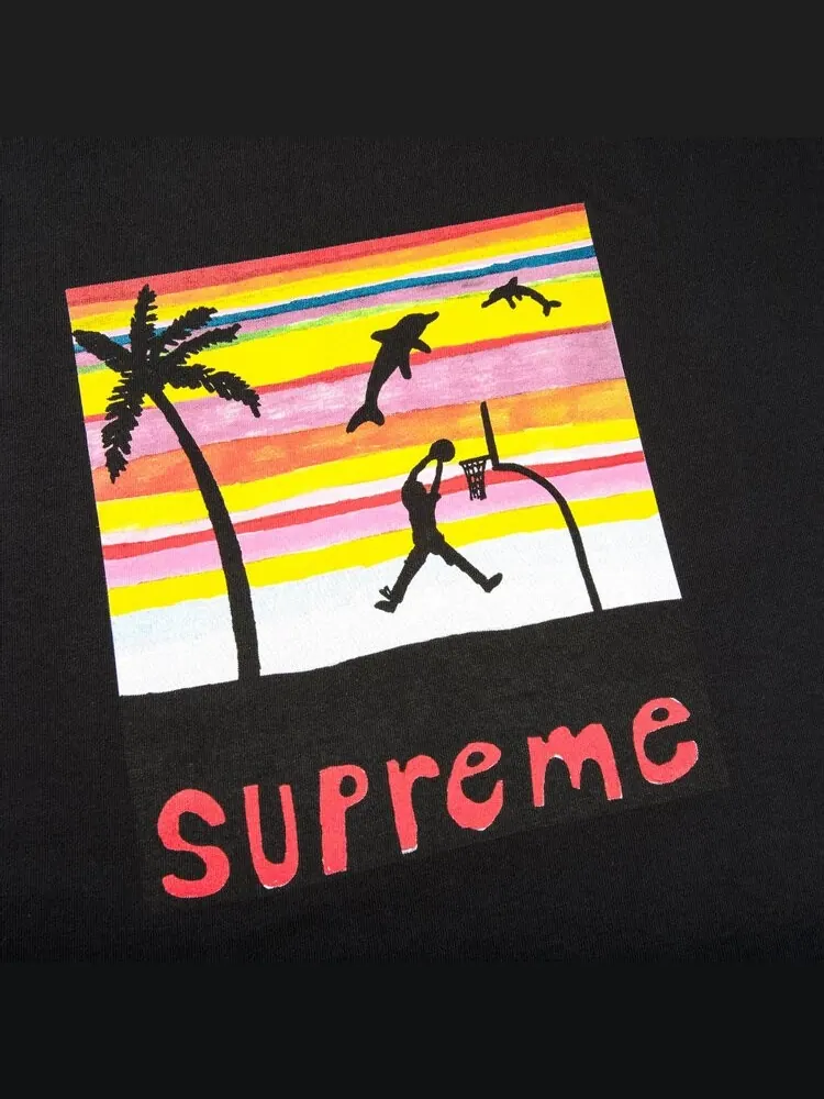 Футболка Supreme Dunk Tee 'Black' — изображение 2 из 2, черный