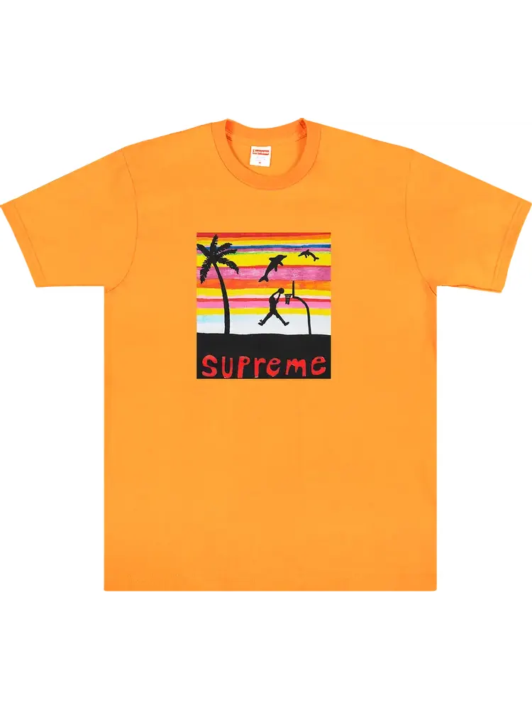 Футболка Supreme Dunk Tee 'Bright Orange' — изображение 1 из 1, оранжевый