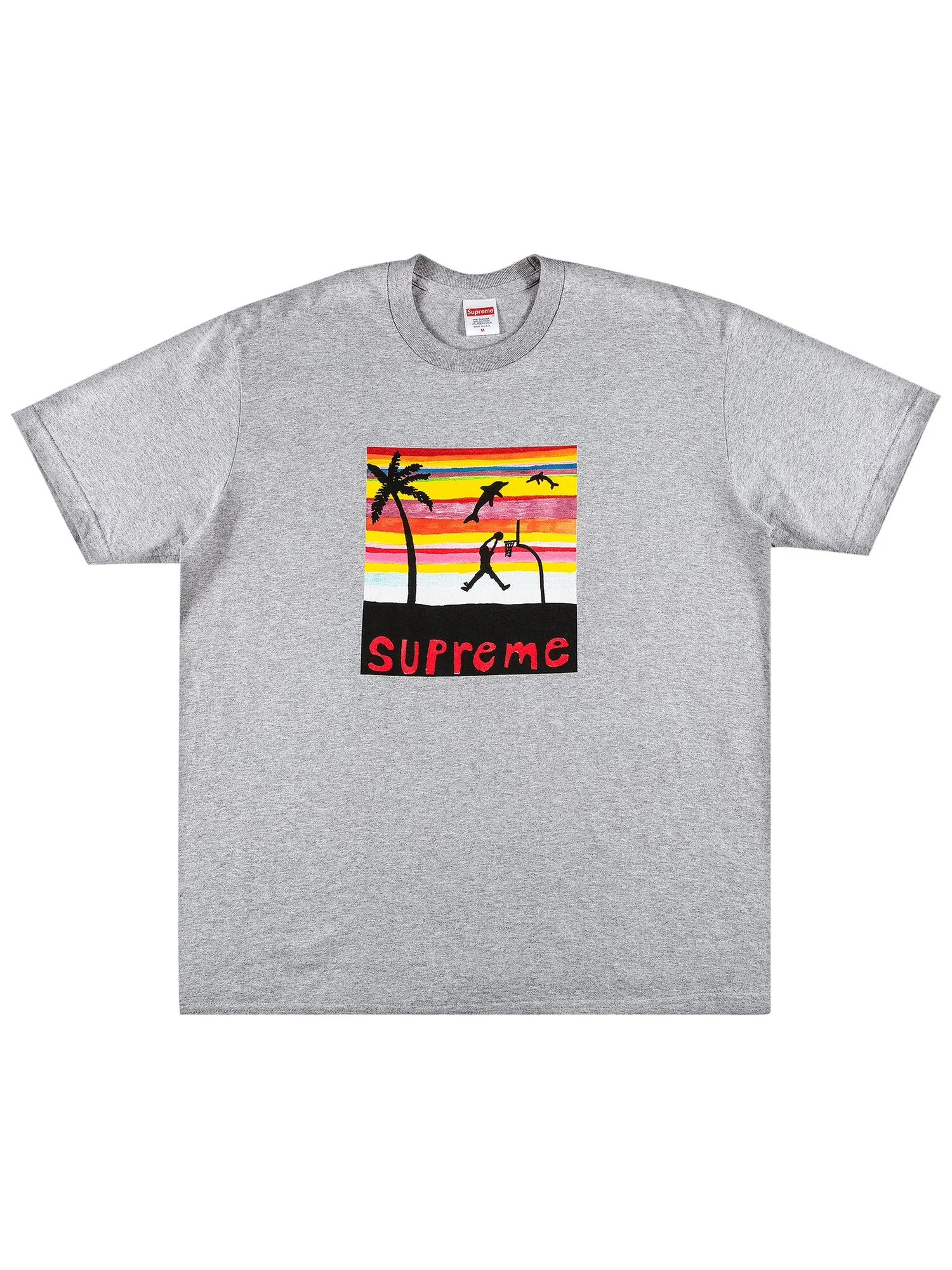 Футболка Supreme Dunk Heather Grey — изображение 1 из 2
