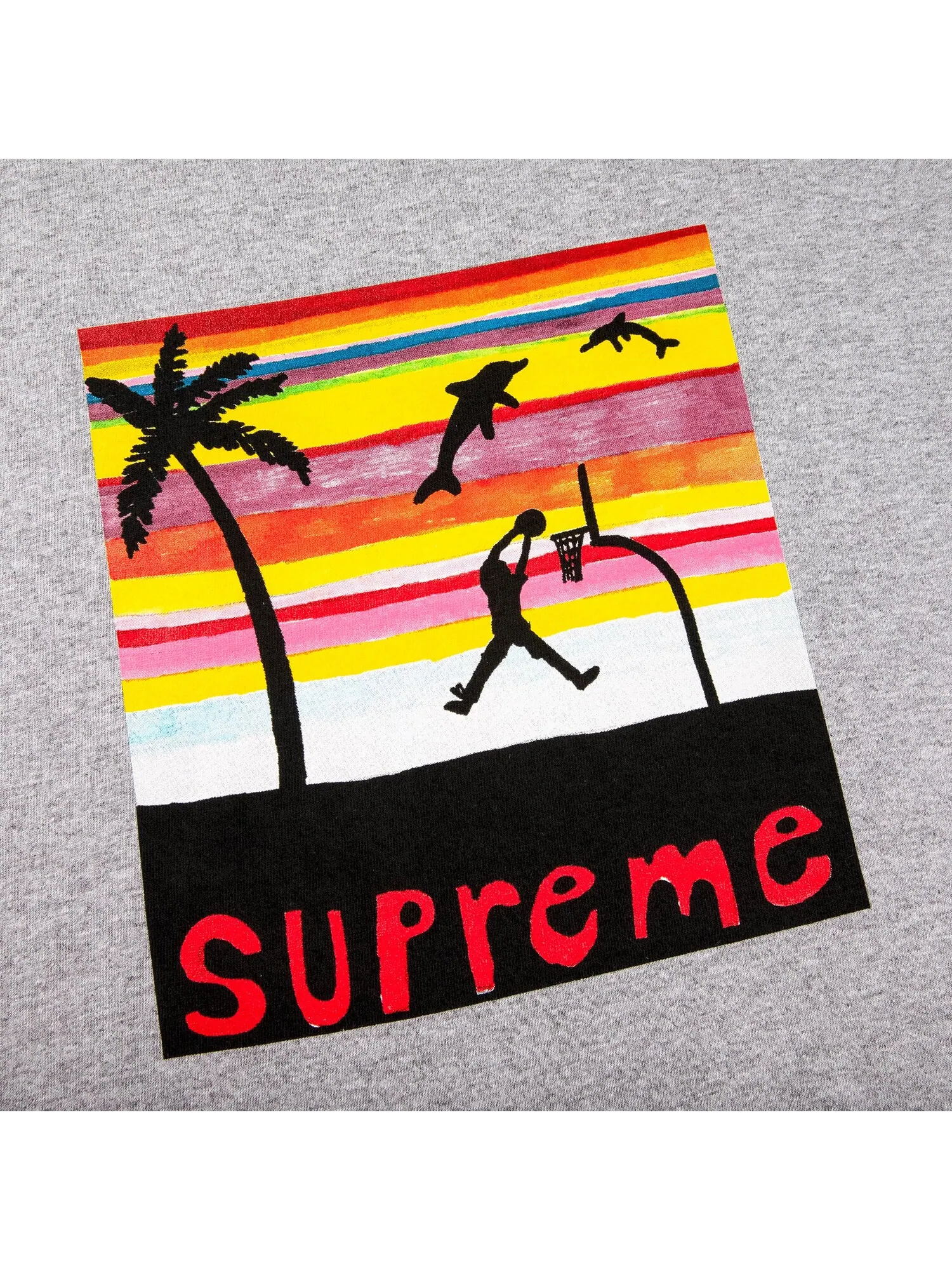 Футболка Supreme Dunk Heather Grey — изображение 2 из 2