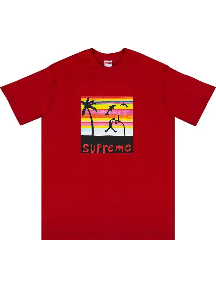 Футболка Supreme Dunk Tee 'Red' — изображение 1 из 1, красный