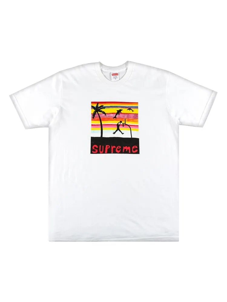 Футболка Supreme Dunk Tee 'White' — изображение 1 из 2, белый