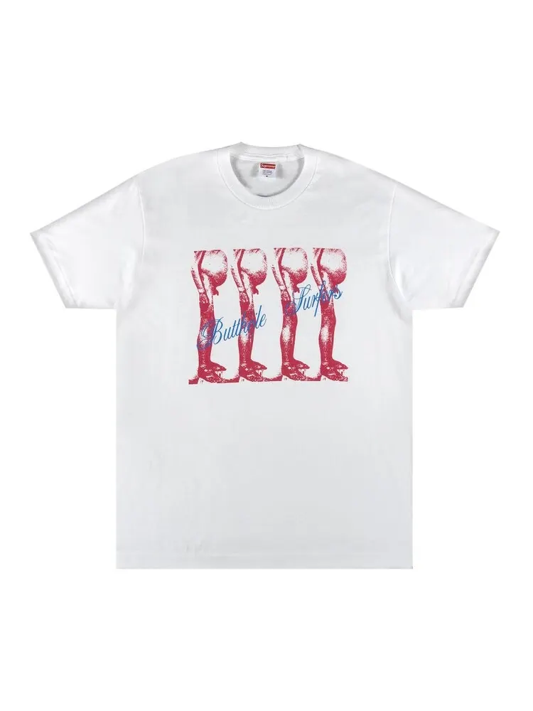 Футболка Supreme x Butthole Surfers Tee 'White' — изображение 1 из 3, белый