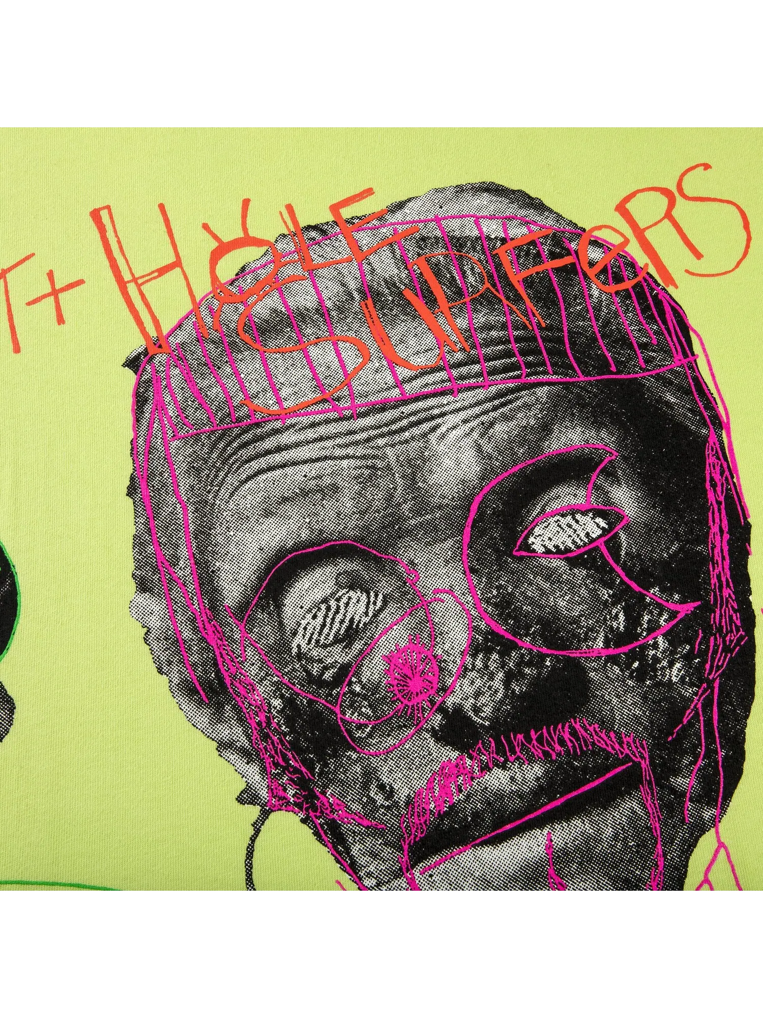 Футболка Supreme x Butthole Surfers Psychic Неоново-зеленый — изображение 2 из 2