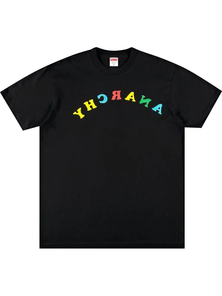 Футболка Supreme x Jamie Reid Anarchy Tee 'Black' — изображение 1 из 3, черный