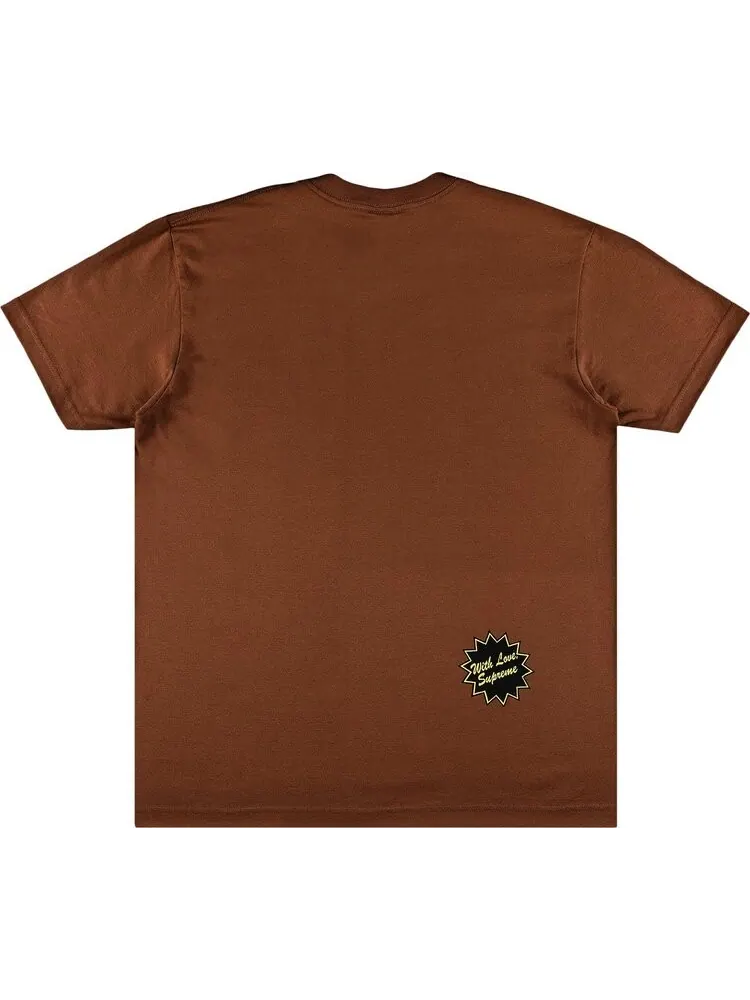 Футболка Supreme x Jamie Reid Anarchy Tee 'Brown' — изображение 2 из 3, коричневый