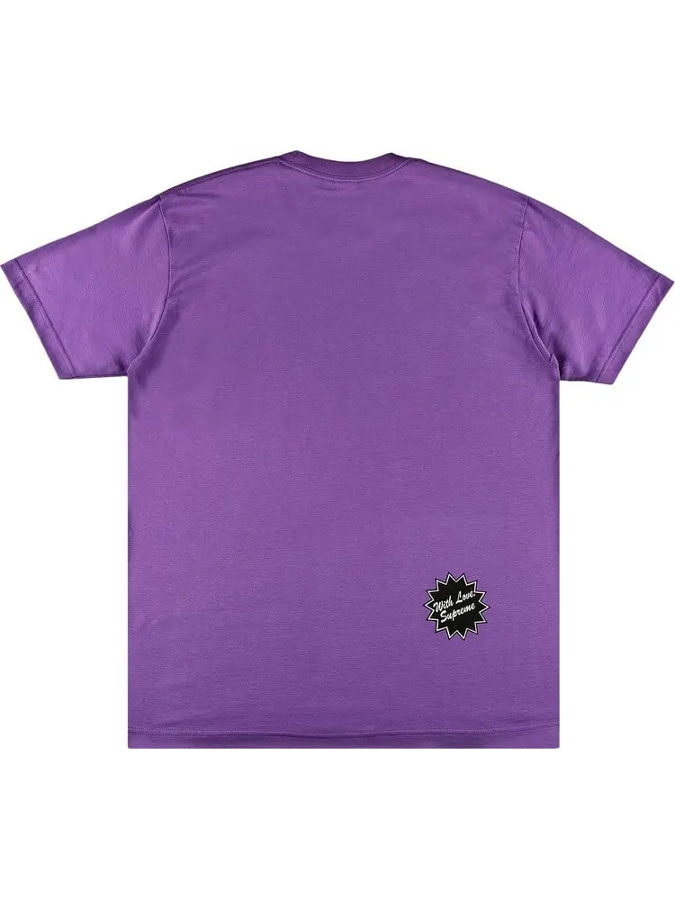 Футболка Supreme x Jamie Reid Anarchy Tee 'Purple' — изображение 2 из 3, фиолетовый