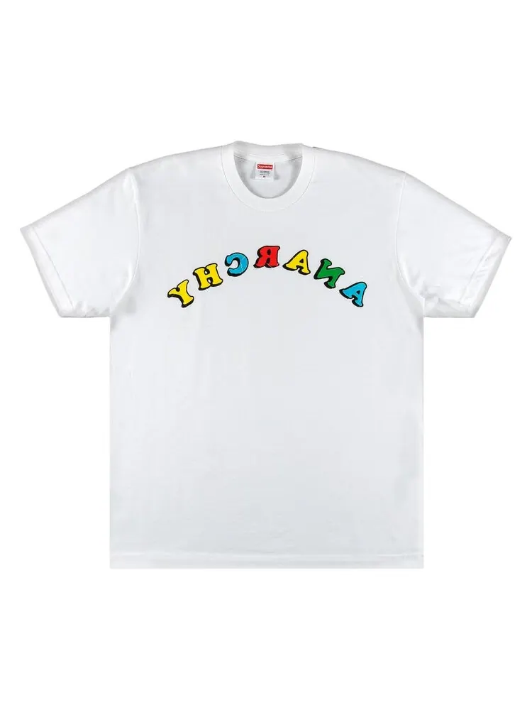 Футболка Supreme x Jamie Reid Anarchy Tee 'White' — изображение 1 из 3, белый