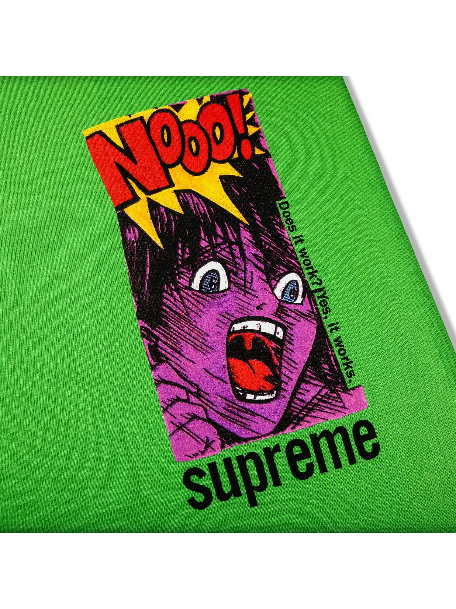 Футболка Supreme Does It Work — изображение 2 из 2, зеленый
